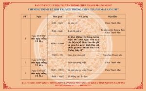 Lễ hội chùa thanh mai năm 2017