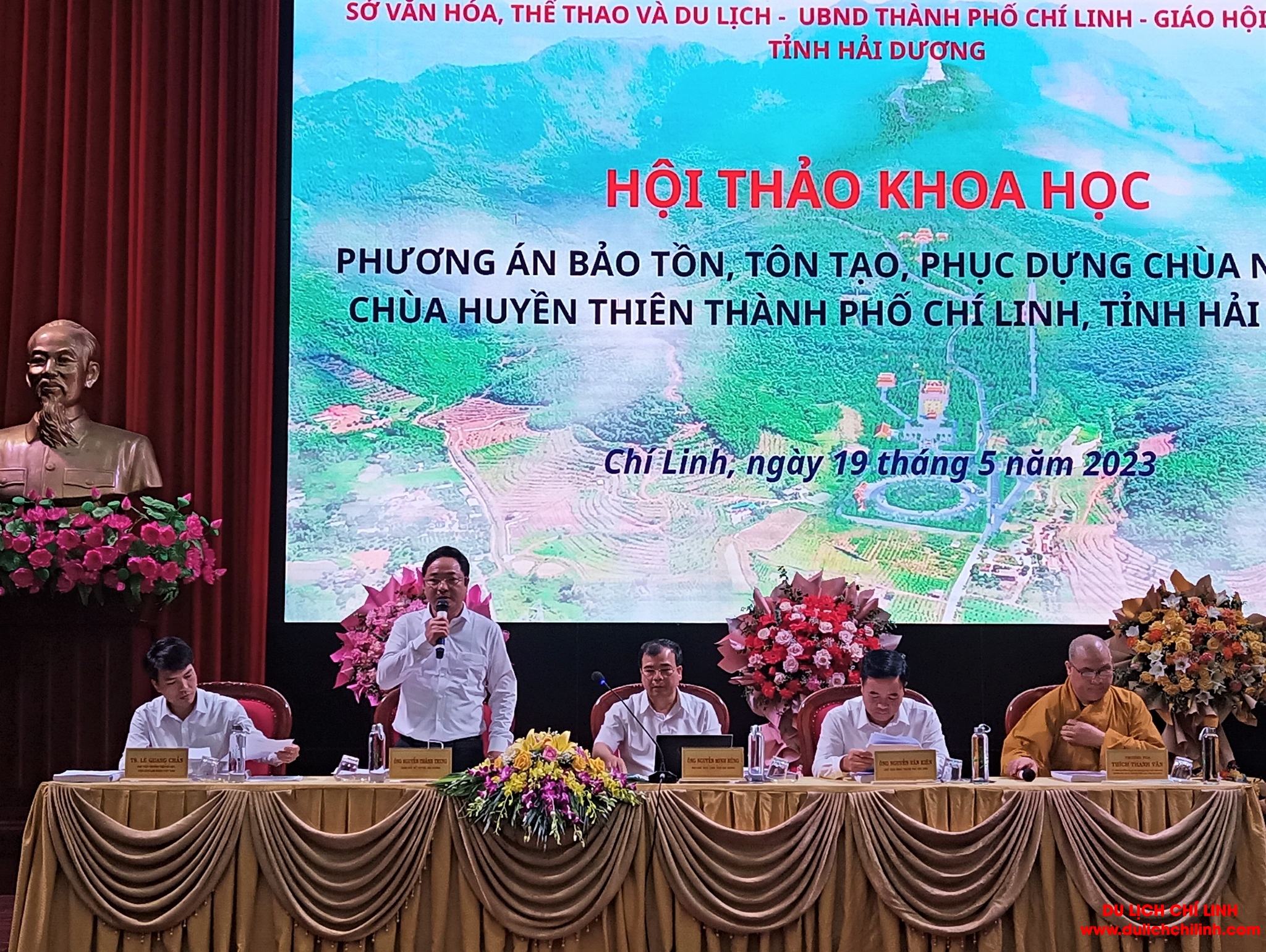 Hội thảo khoa học “Phương án bảo tồn, tôn tạo, phục dựng chùa Ngũ Đài, chùa Huyền Thiên, thành phố Chí Linh, tỉnh Hải Dương